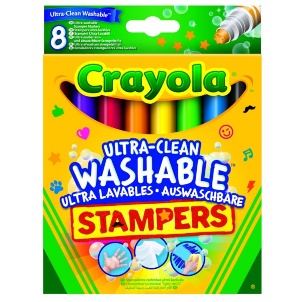 Pieczątki flamastrowe zmywalne 8 sztuk Crayola