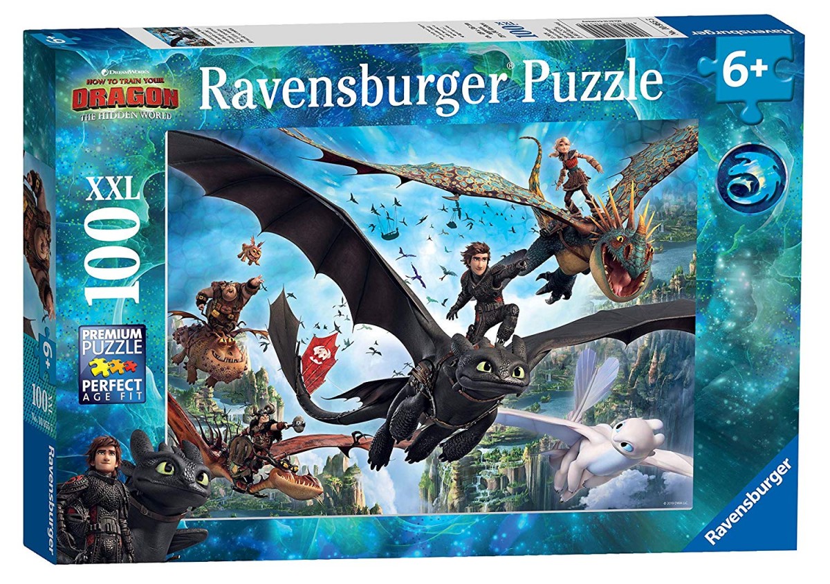 Puzzle 100 elementów XXL Jak wytresować smoka