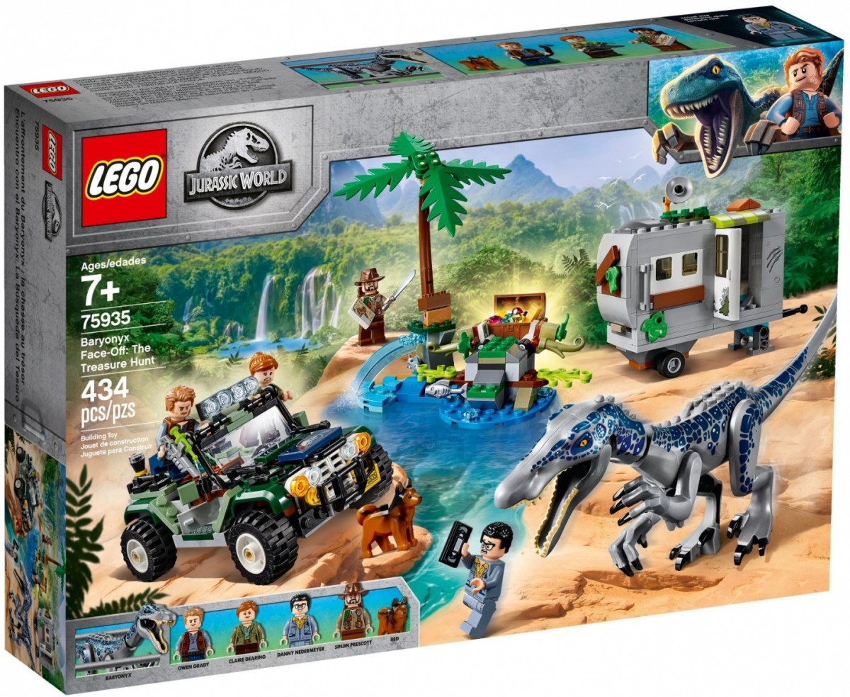 Klocki Jurassic World Starcie z barionyksem: poszukiwanie skarbów