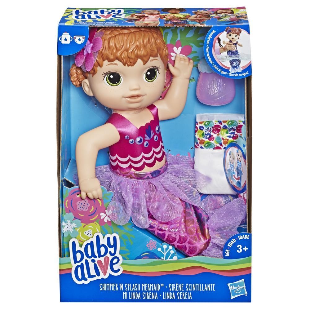 Lalka Baby Alive Migocząca Syrenka Ruda