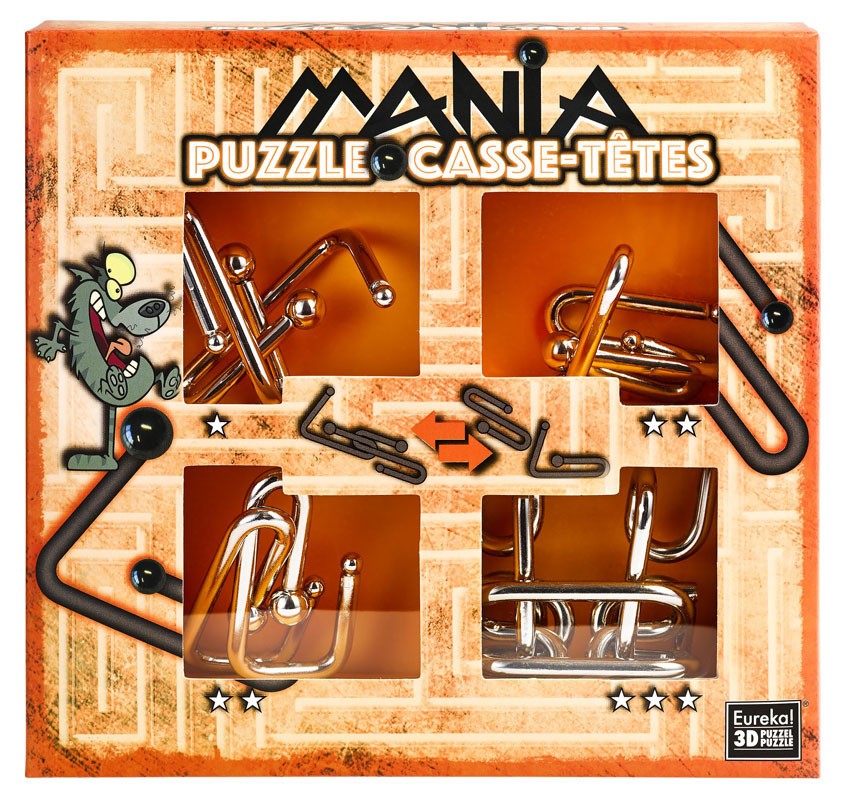 Gra Puzzle Mania Zestaw pomarańczowy Łamigłówki