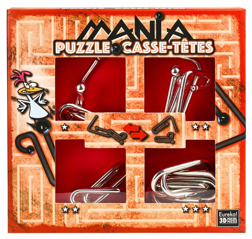 Gra Puzzle Mania Zestaw czerwony Łamigłówki