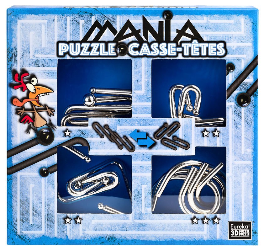 Gra Puzzle Mania Zestaw niebieski Łamigłówki