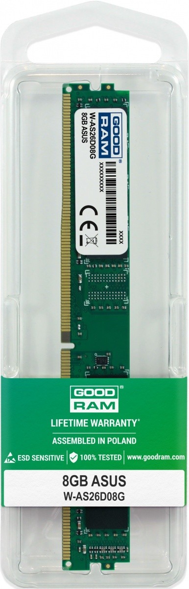 Pamięć dedykowana desktop Asus 8GB/2666 (2400/2133)