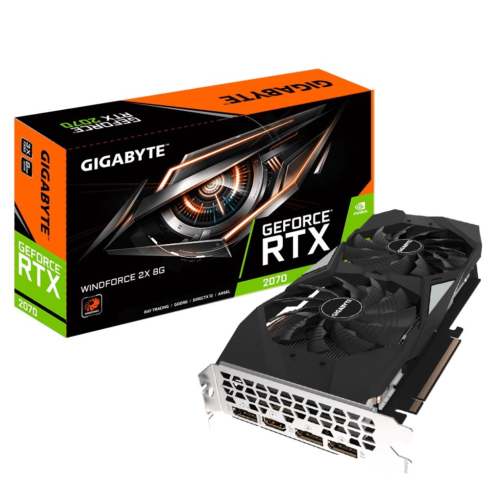 Karta graficzna GeForce RTX 2070 WF 2X 8G GDDR6 8GB 256BIT 3DP/HDMI