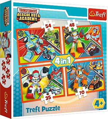 Puzzle 4w1 Akademia Transformersów
