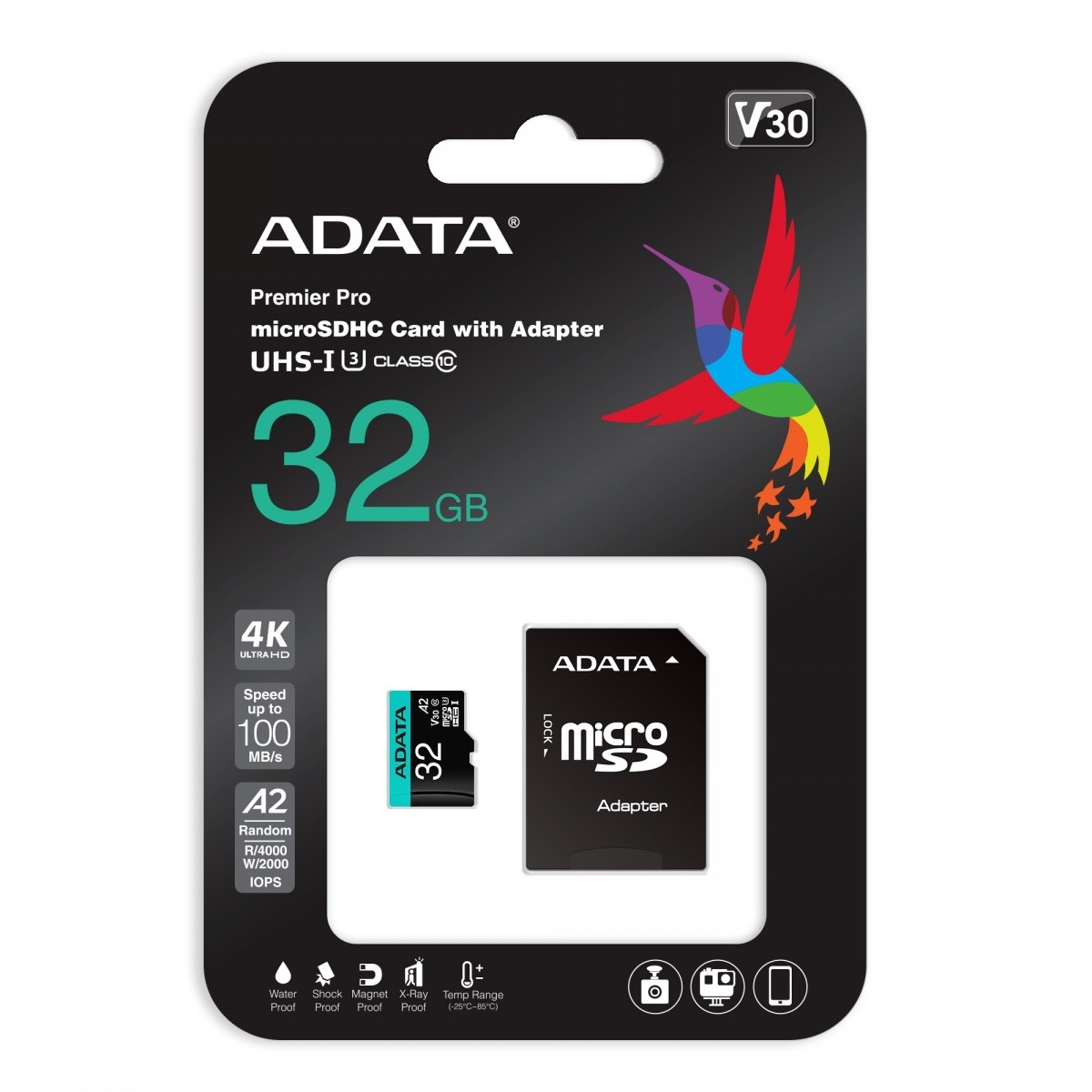 Karta pamięci microSD Premier Pro 32GB UHS1 U3 V30 A2 + adapter