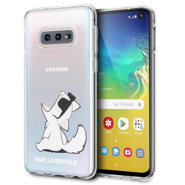 Etui Hardcase Samsung G970 S10e KLHCS10LCFNRC transparent Choupette Fun