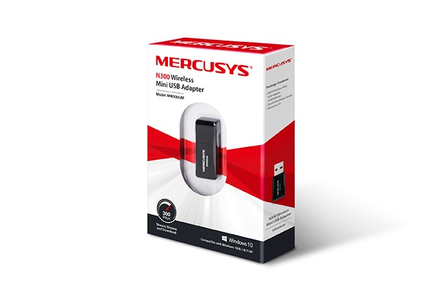 Karta sieciowa Mercusys MW300UM Mini WiFI N300 USB 2.0