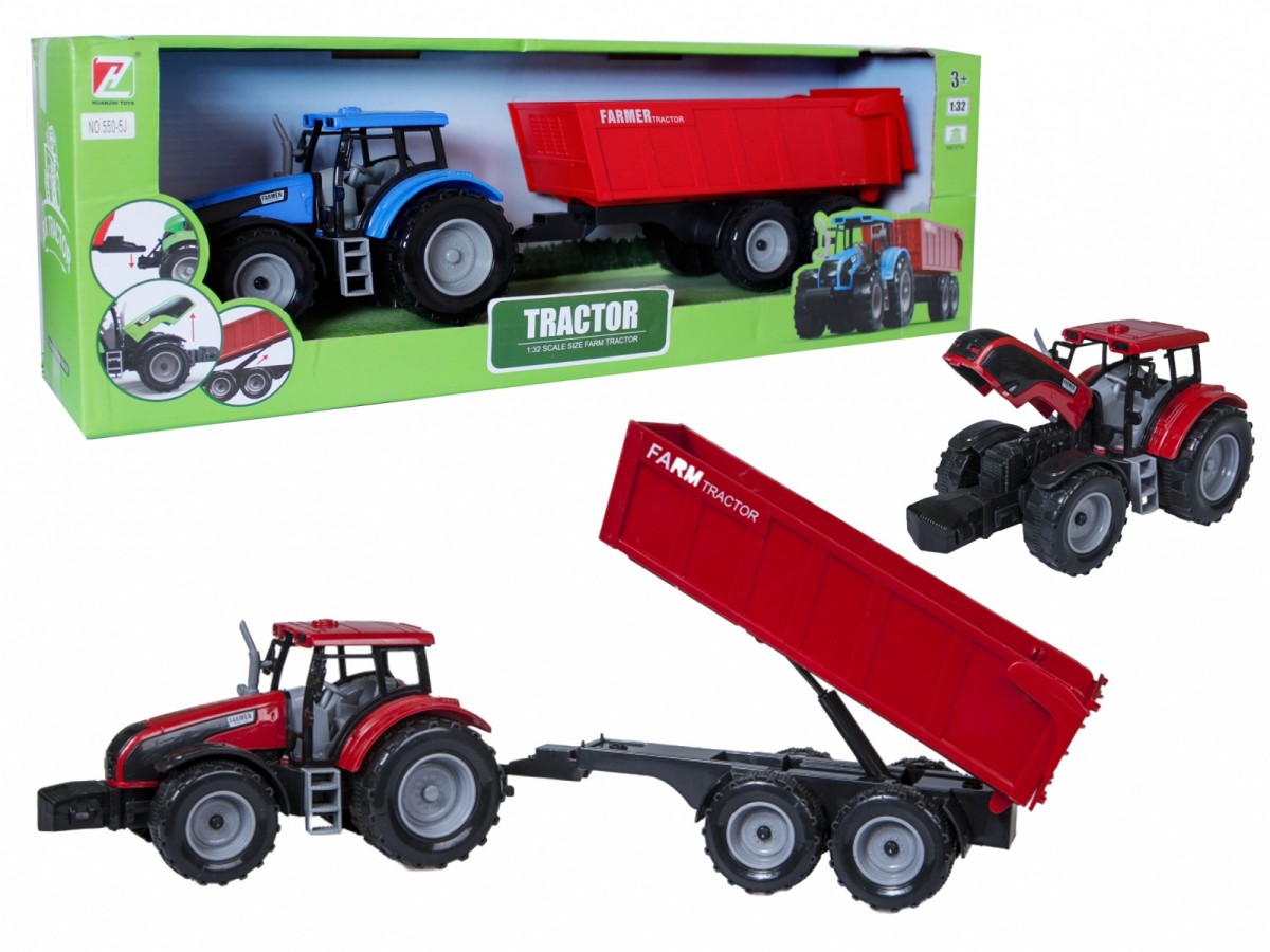 Traktor z przyczepą