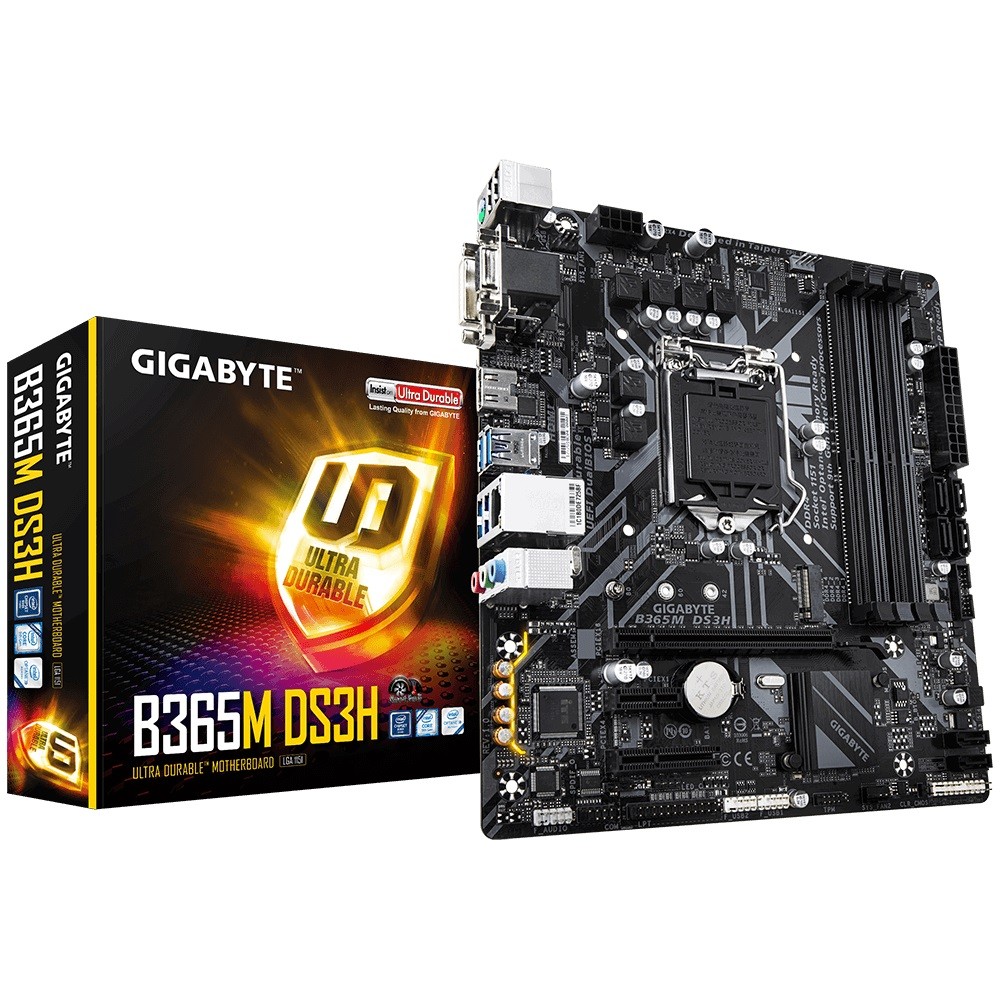 Płyta główna B365M DS3H 4DDR4 s1151 HDMI/DVI u-ATX