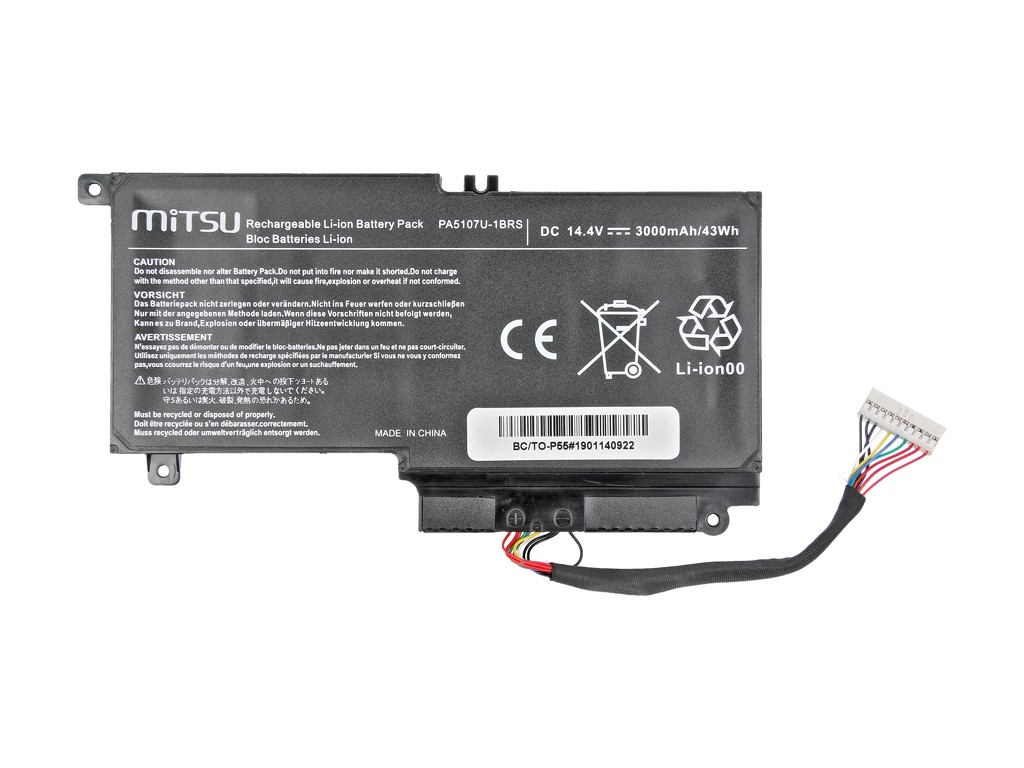 Bateria do Toshiba P55, S55 (3000 mAh) 