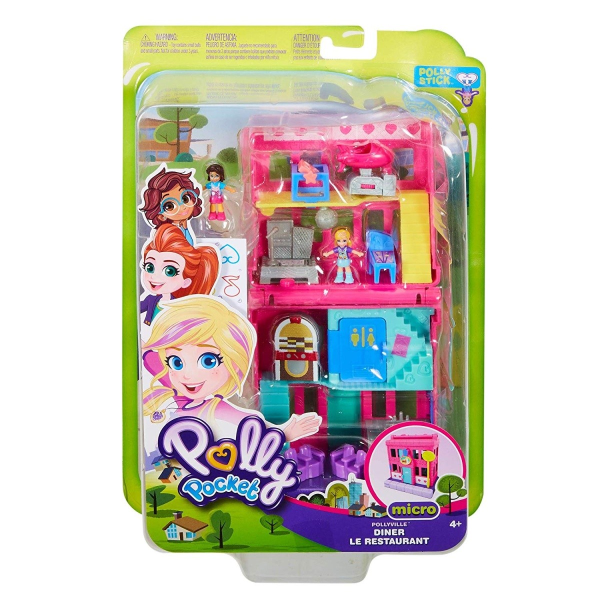 Zestaw figurek Polly Pocket Pollyville Diner