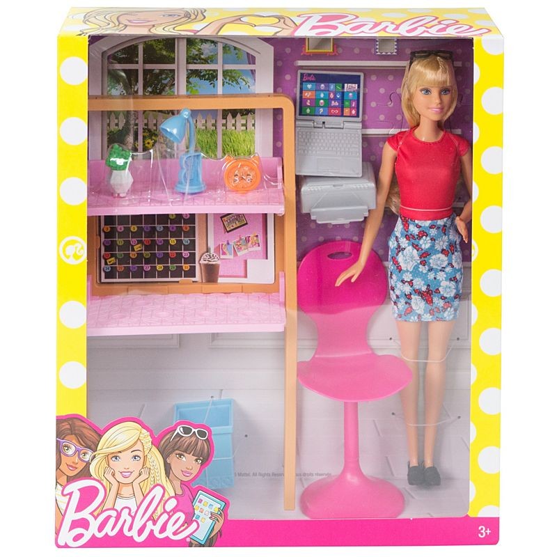 Lalka Barbie + Mebelki Biuro