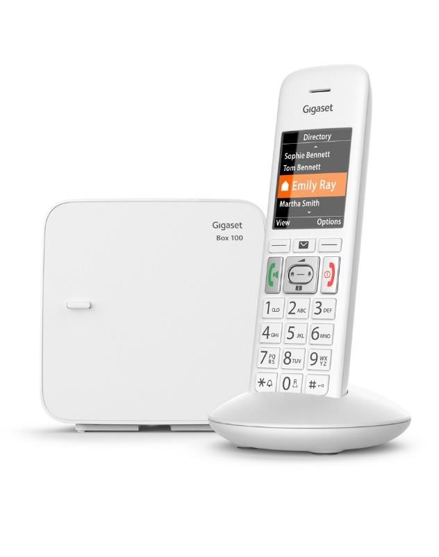 Telefon DECT E370 Biały