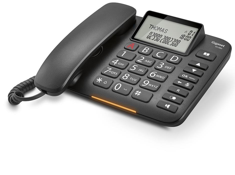 Telefon DL380 Czarny