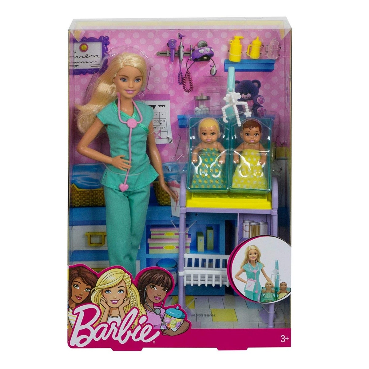 Lalka Barbie Zestaw lekarza