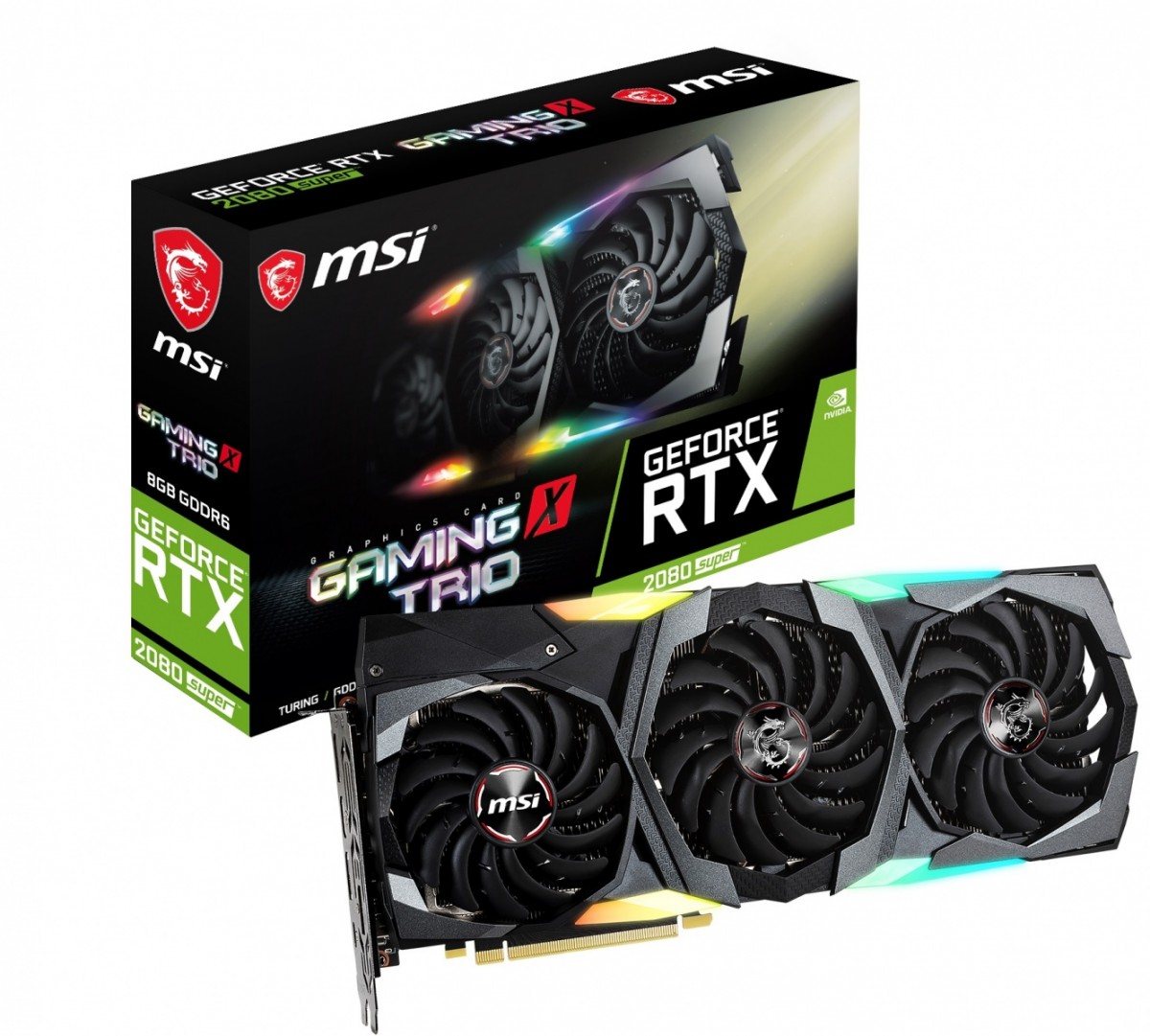 Karta graficzna GeForce RTX 2080 SUPER GAMING X TRIO 8G GDDR6 256BIT HDMI/3DP/USB-c