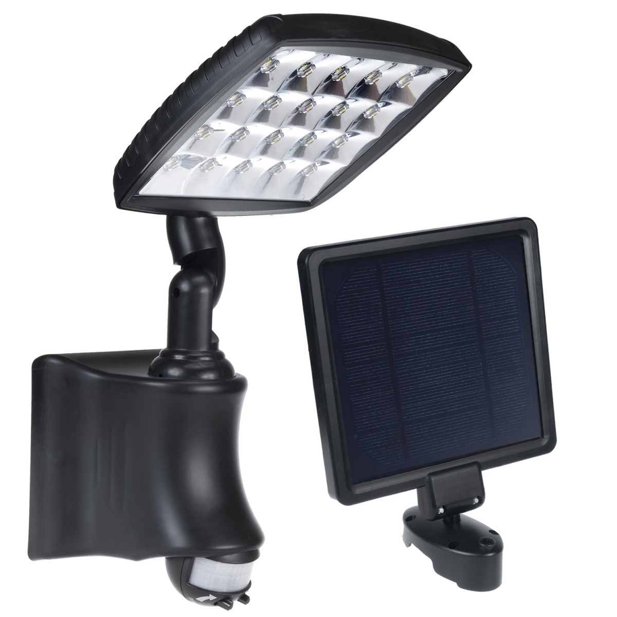 Solarna lampa ścienna z czujnikiem ruchu GB163 