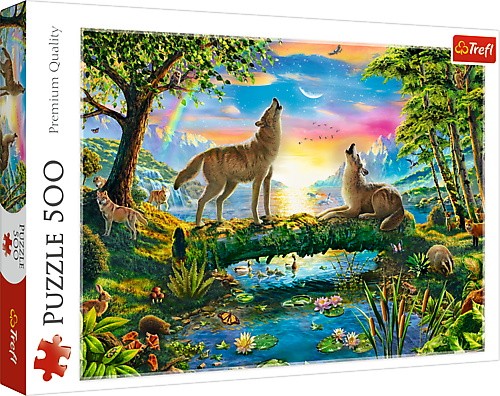 Puzzle 500 elementów - Wilcza Natura