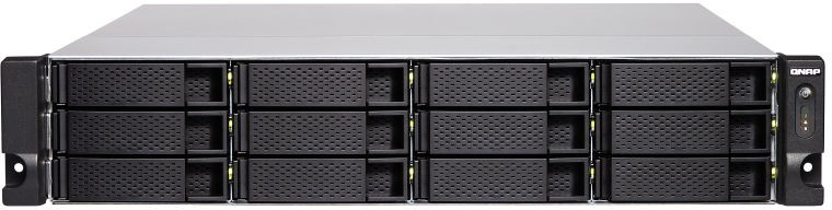 Serwer TS-1283XU-RP-E2124-8G-E U  2U 12-bay NAS, Intel Xenon E-2124 CPUDDR4 2666 4GBx2,!gbEx4, 10GbE SFP+x2,PCIe slotX4, 300W redundant PSU, EU Editi 