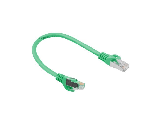 Patchcord FTP PCF6-10CC-0025-G kat.6 0.25M zielony