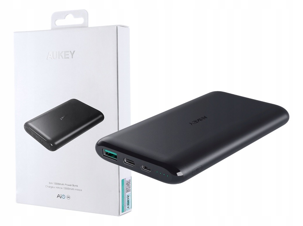 PB-XN10 Black ultraszybki Power Bank | 10000 mAh | 3xUSB | 5.4A | Quick Charge | kabel micro USB