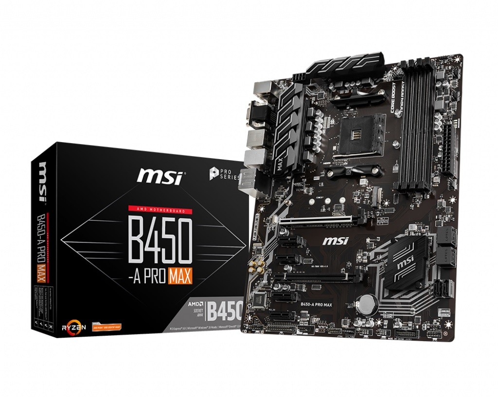 Płyta główna B450-A PRO MAX AM4 DDR4 HDMI/DVI/VGA ATX