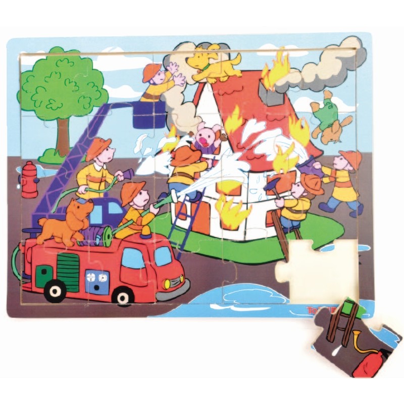 Puzzle drewniane TOP BRIGHT - Strażacy