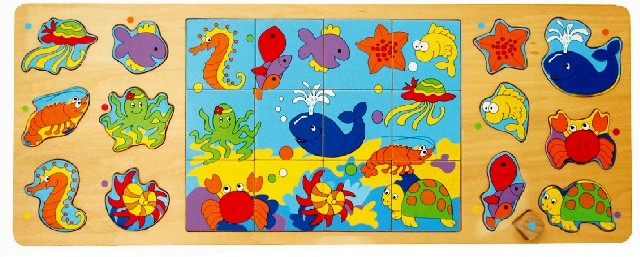 Puzzle TOP BRIGHT 3 w 1 - Ocean