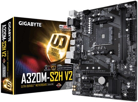 Płyta główna A320M S2H V2 B350 AM4 2DDR4 HDMI/DVI-D/D-SUB micro ATX
