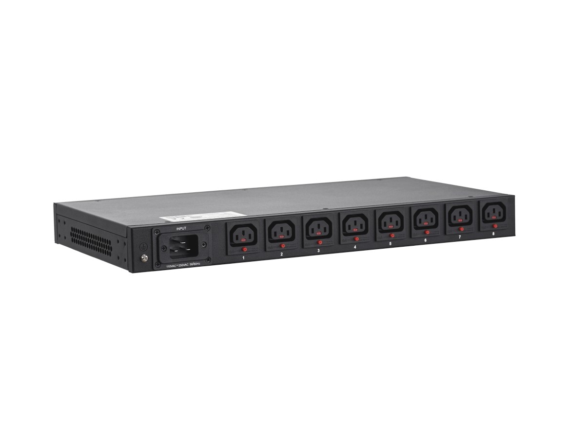 Listwa monitorująco-przełączająca RACK PDU 19 gniazdo IEC320 C20 16A/250V gniazda 8xC13 16A