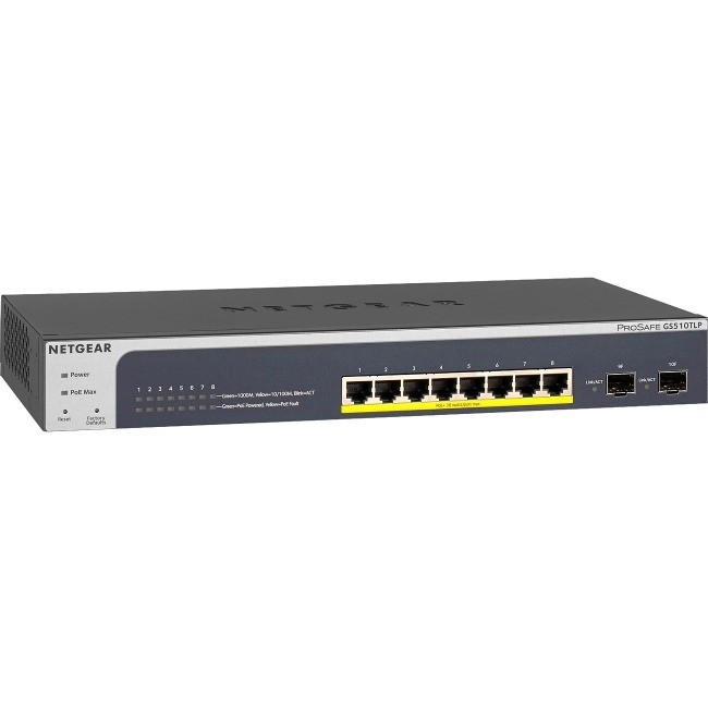 Przełącznik Smart GS510TLP 8x1Gb PoE+ (75W) 2xSFP