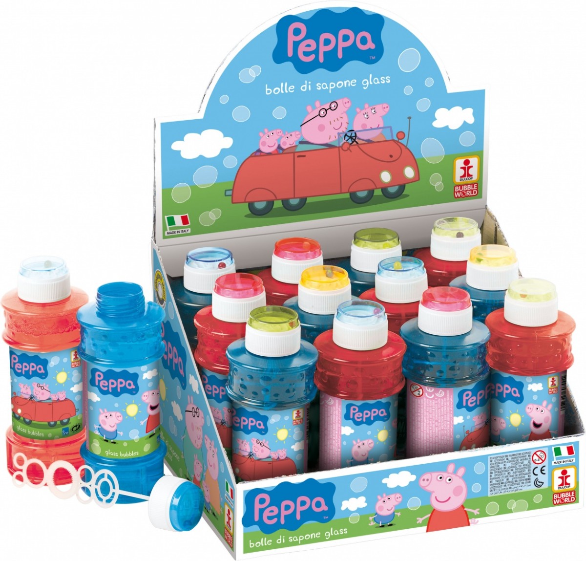 Bańki mydlane Świnka Peppa 300ml display 12 sztuk