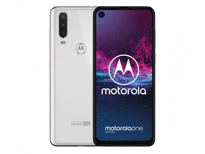 Smartfon Moto One Action 4/128GB Dual Sim biały