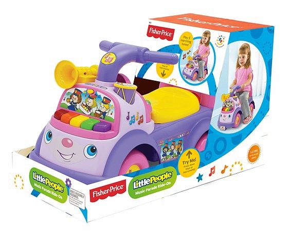 Jezdźik Fisher Price muzyczna parada fioletowy