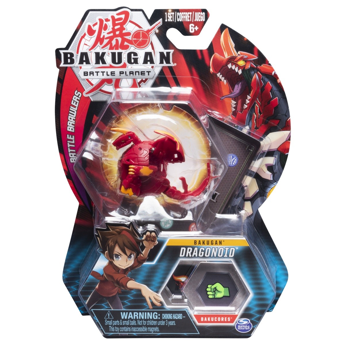 Figurka BAKUGAN Kula podstawowa, 1A Dragonoid czerwny