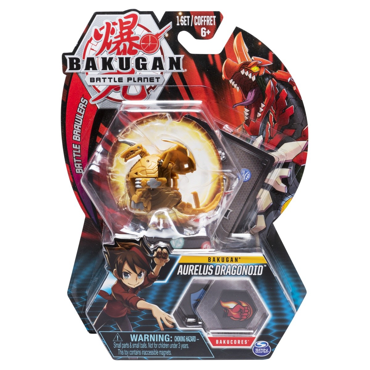 Figurka BAKUGAN Kula podstawowa, 1F Dragonoid złoty