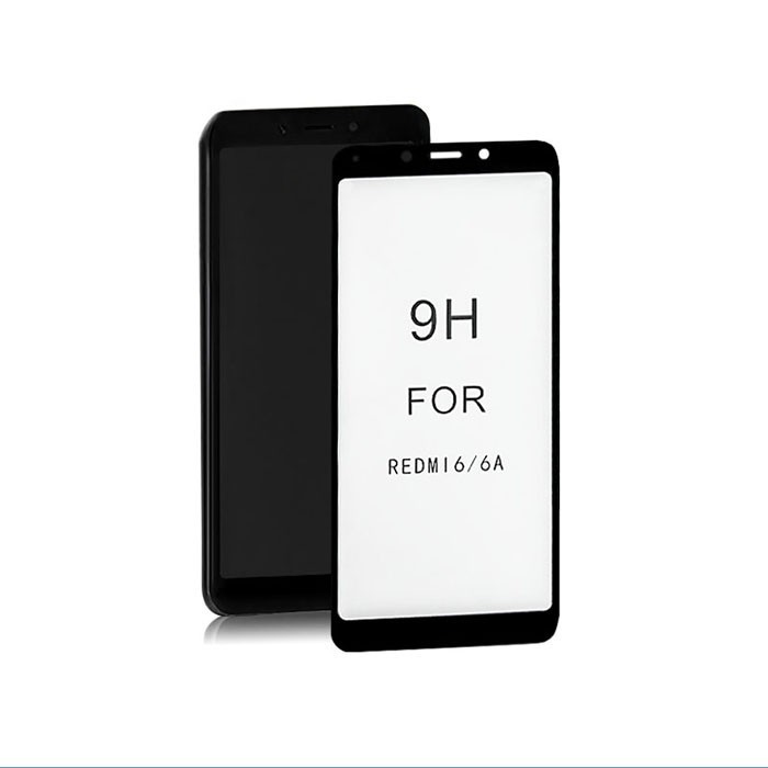 Hartowane szkło ochronne do Xiaomi Redmi 6A | 6D | Czarne |     pełne