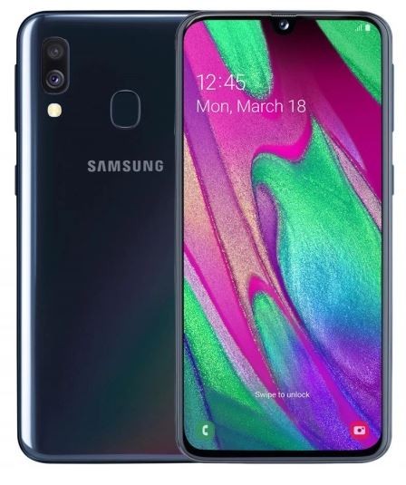 Galaxy A40 Dual SIM 4/64GB Enterprise Edition Czarny, następca modelu SM-A405FZKDXEO