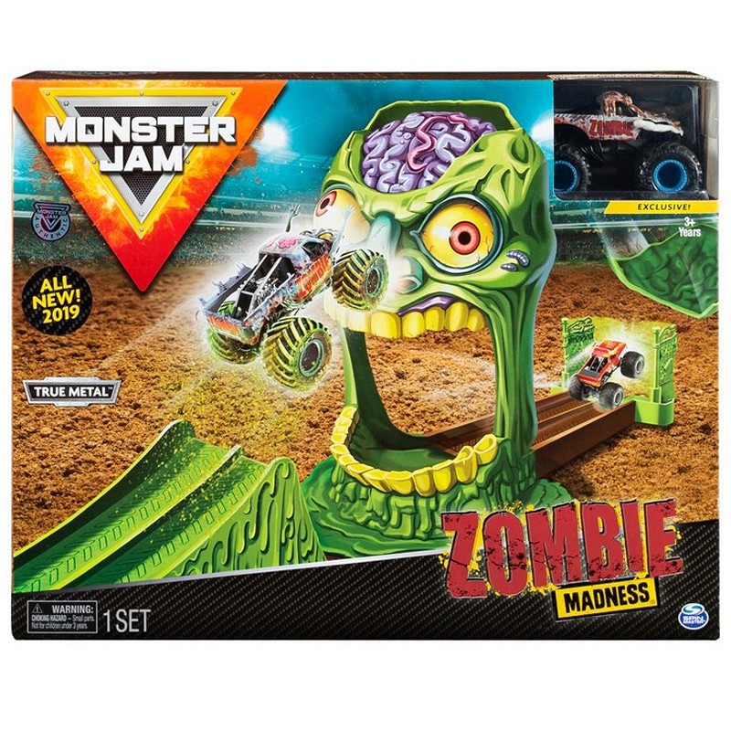 Tor samochodowy Monster Jam: 1:64 Wyczynowe Zestawy - Zombie