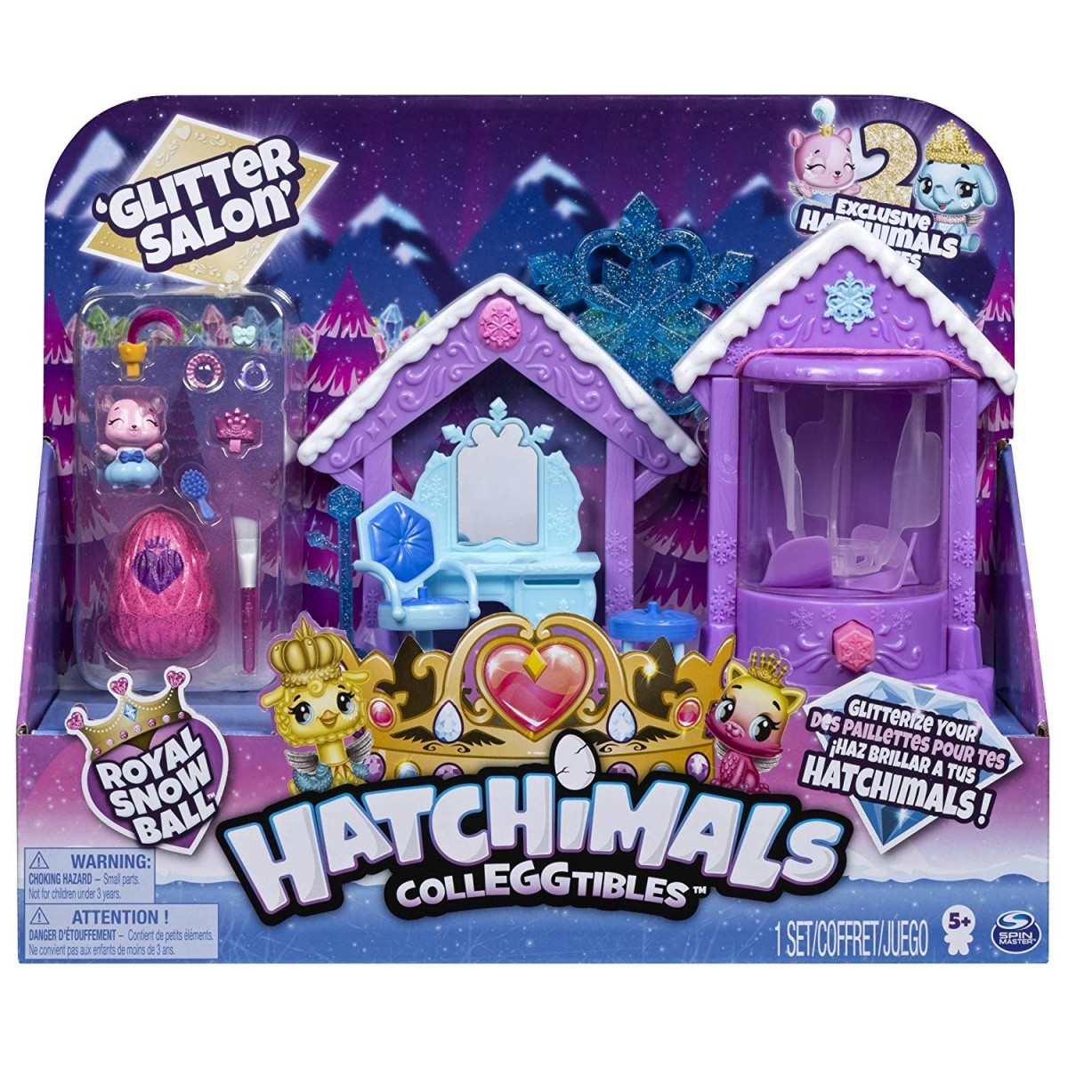 Figurki HATCHIMALS Brokatowy salon