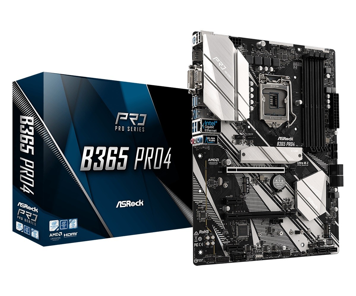 Płyta główna B365 Pro4 s1151 4DDR4 HDMI/DVI/VGA ATX