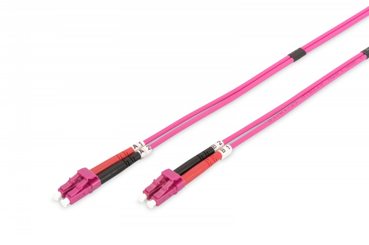 Patch cord światłowodowy FO LC-LC MM 50/125 OM4 duplex LSOH 3m