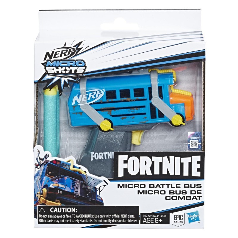Pistolet Nerf Microshots Fortnite Battle Bus