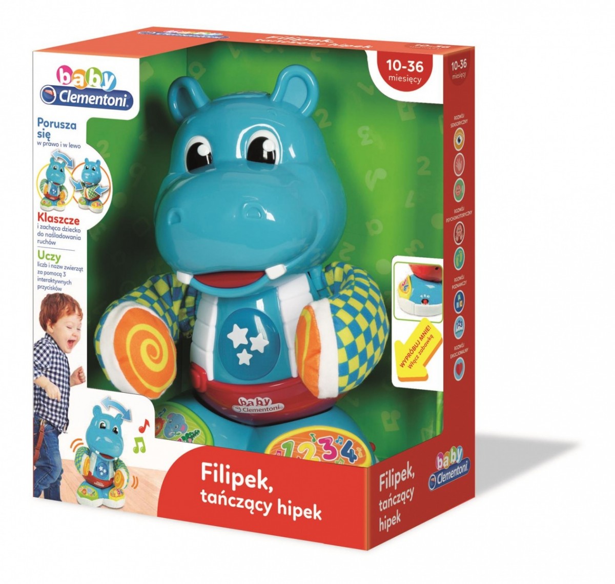 Zabawka edukacyjna Filipek Tańczący Hipek 