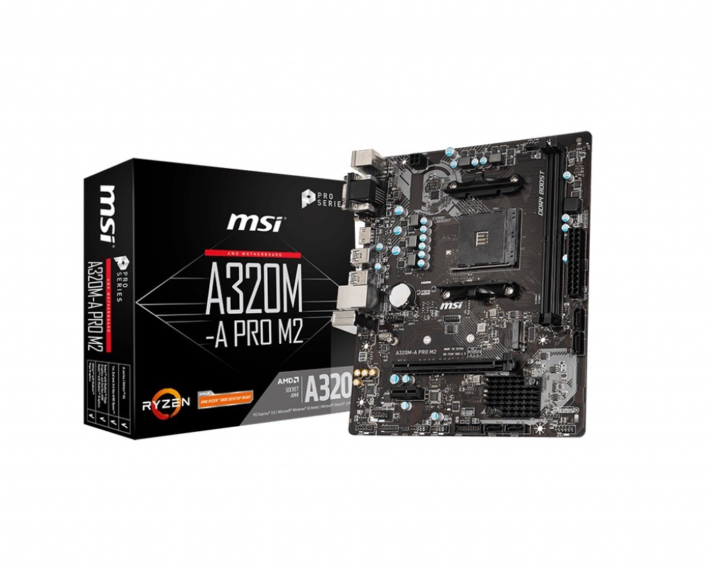 Płyta główna A320M-A PRO M2 AM4 2DDR4 VGA/DVI/HDMI M.2 mATX