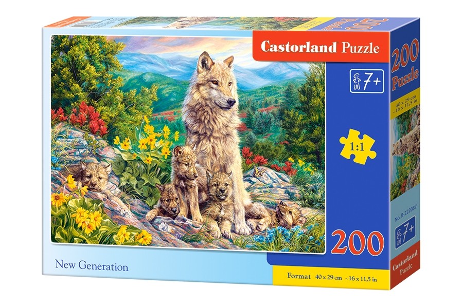 Puzzle 200 elementów - Nowe pokolenie