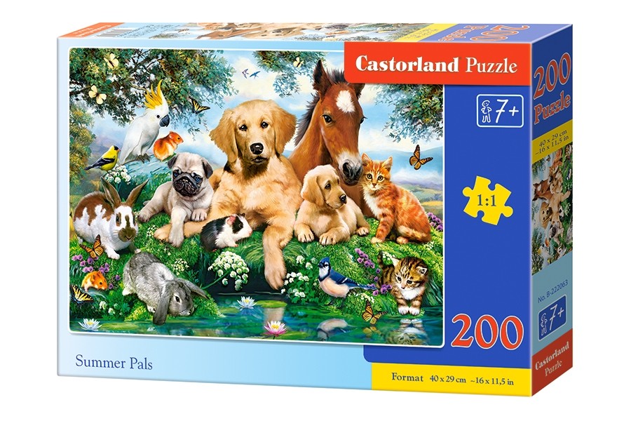 Puzzle 200 elementów - Letni kumple