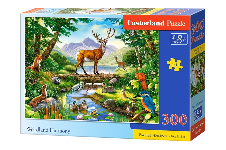 Puzzle 300 elementów - Leśna harmonia